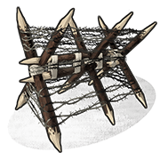 Barbed Wooden Barricade Barbed Wooden Barricade