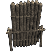 Wooden Barricade Cover Wooden Barricade Cover
